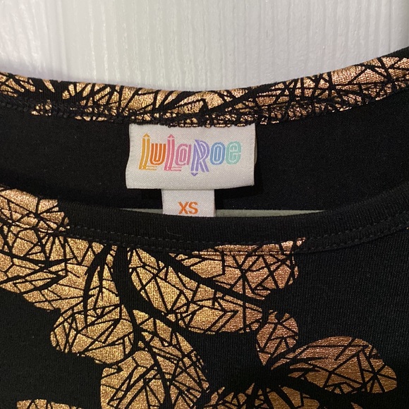 Metallic LuLaRoe Carly Dress - Picture 3 of 5